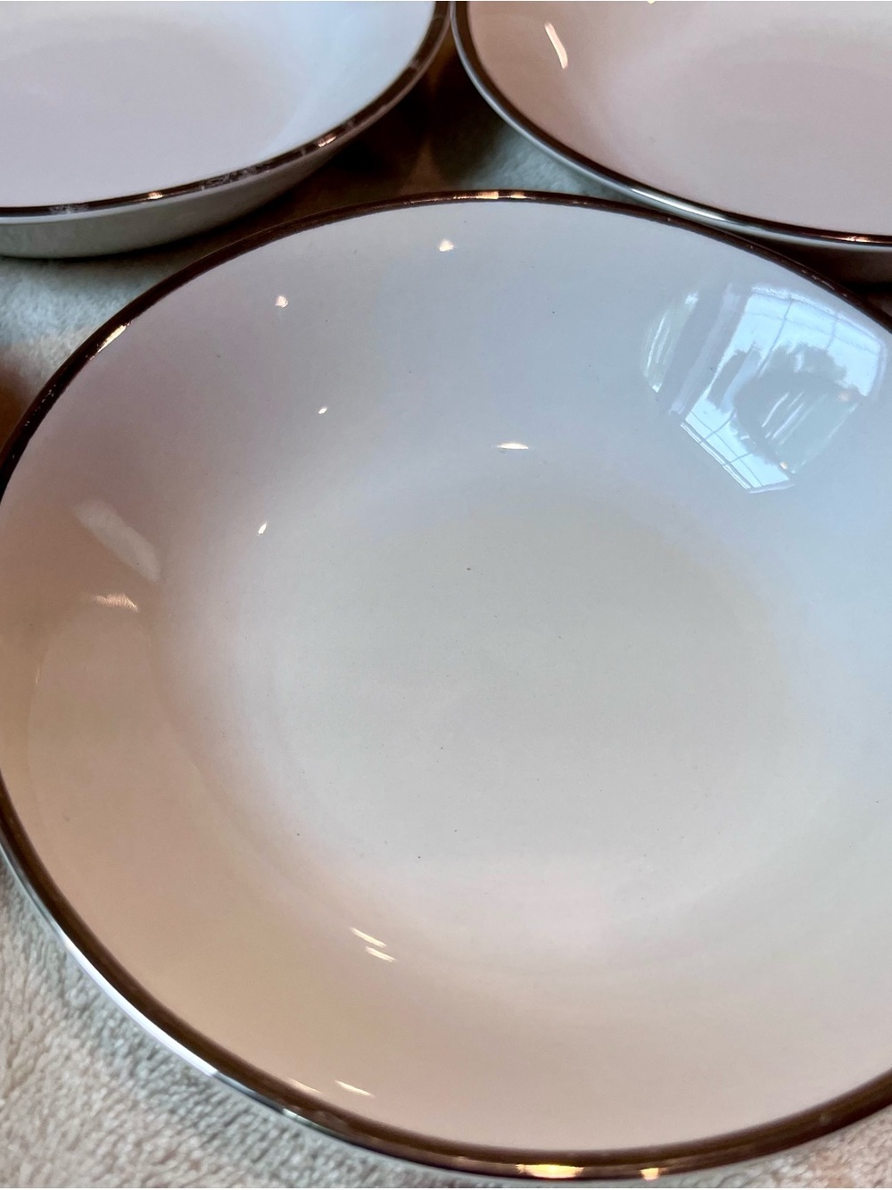 Vintage International Silver Silver Elegance Ironstone Bowls Set of 8 England - Picture 3 of 16